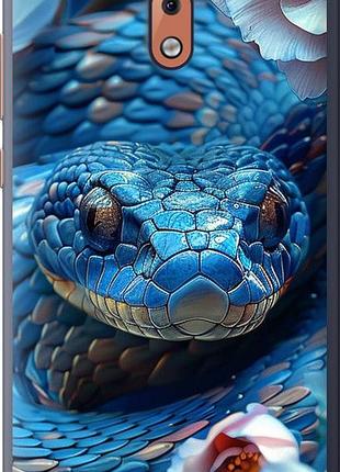 Чехол на nokia 2.1 blue snake "6079u-1532-10746"