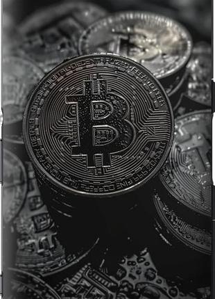 Чехол на sony xperia z3 compact d5803 black bitcoin "6090u-277-10746"