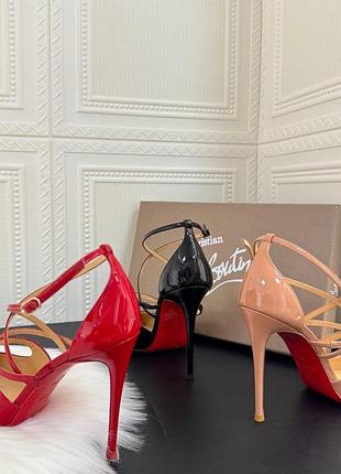Жіночі шкіряні туфлі лабутени christian louboutin 3