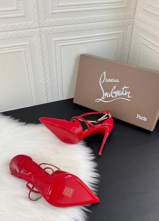 Жіночі шкіряні туфлі лабутени christian louboutin 7