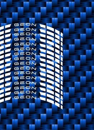 Білі geon наклейки на ободи диски смуги мотоцикл геон geon