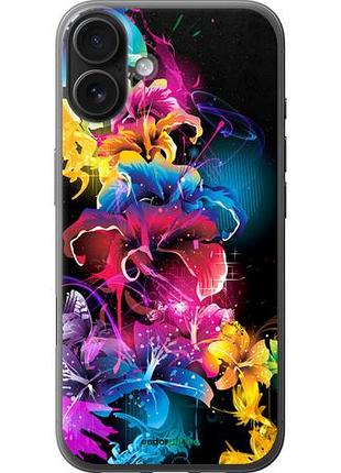 Чохол на iphone 16 plus абстрактні квіти "511u-3714-10746"