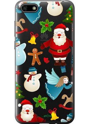 Чехол на huawei y5 2018 новогодний 1 "4614u-1500-10746"