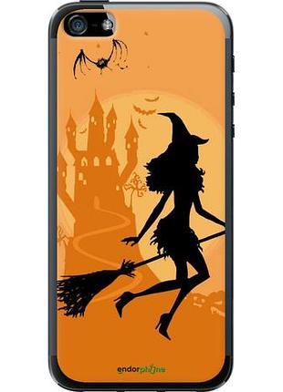 Чехол на iphone se ведьма на метле "1184u-214-10746"