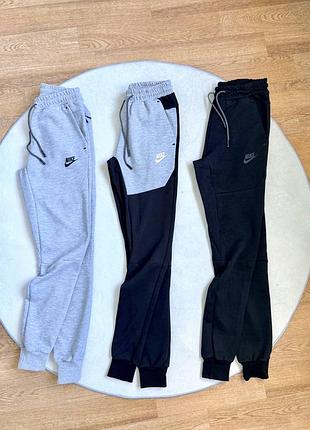 Nike tech fleece брюки | xxs–l | черные / серые 🔥
