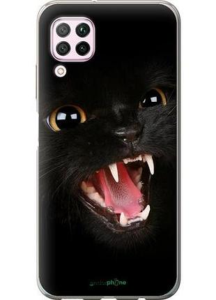Чохол на huawei nova 6se чорна кішка "932u-1823-10746"