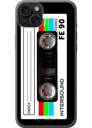 Чехол на iphone 15 plus кассета с90 "4894u-3097-10746"