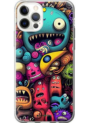 Чехол на iphone 12 cмешные монстры "5549u-2053-10746"