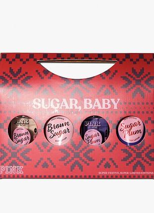 Подарунковий набір sugar, baby pink gift set victoria’s secret