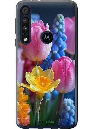 Чохол на motorola one macro весняні квіти "6058u-1812-10746"