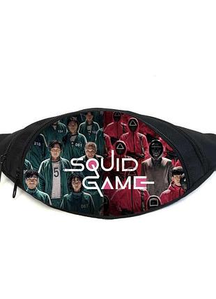 Поясная сумка бананка игра в кальмара (gb - squid game 02) gear bag черная