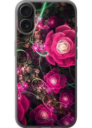 Чехол на iphone 16 plus абстрактные цветы 3 "850u-3714-10746"
