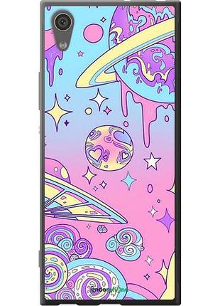 Чехол на sony xperia xa1 g3112 розовая галактика "4146u-964-10746"