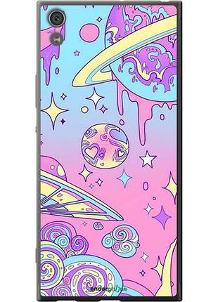 Чехол на sony xperia xa1 ultra g3212 розовая галактика "4146u-1237-10746"