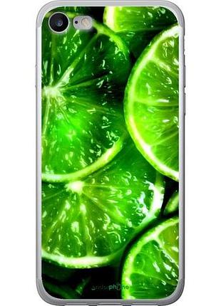 Чохол на iphone se 2020 зелені часточки лимона "852u-2013-10746"