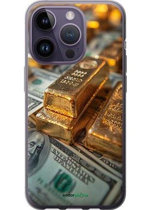 Чехол на iphone 14 pro слитки и доллары "6105u-2646-10746"