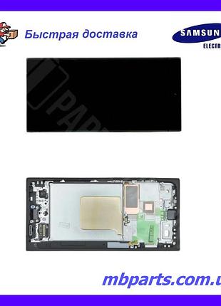 Дисплей samsung s928 galaxy s24 ultra titanium black / blue / green сервисный оригинал в сборе с рамкой!