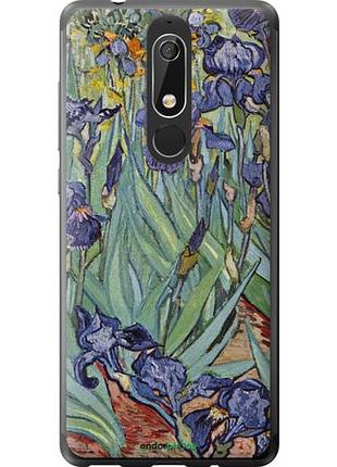 Чехол на nokia 5.1 винсент ван гог. ирисы "161u-1529-10746"