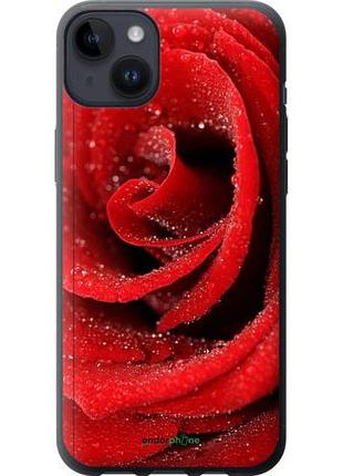 Чехол на iphone 14 plus красная роза "529u-2645-10746"