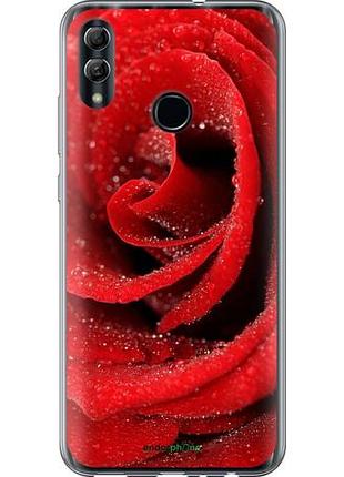 Чехол на huawei honor 10 lite красная роза "529u-1618-10746"