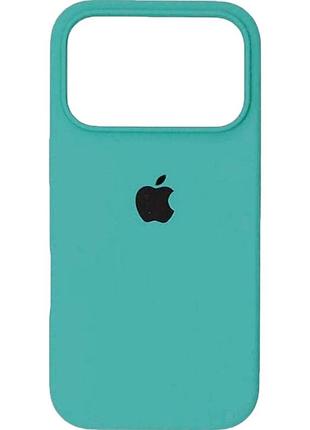 Чехол fiji silicone case для apple iphone 17 pro бампер накладка soft touch с микрофиброй cactus