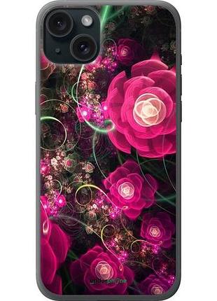 Чохол на iphone 15 plus абстрактні квіти 3 "850u-3097-10746"