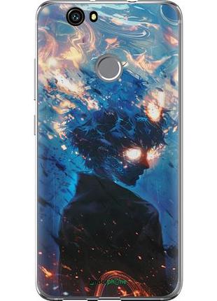 Чехол на huawei nova сатору годжо "6129u-439-10746"