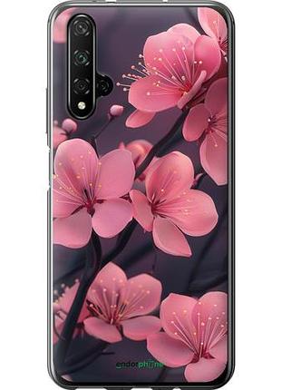 Чехол на huawei honor 20 пурпурная сакура "6075u-1697-10746"