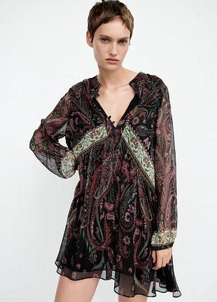 Платье в бохо стиле zara