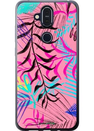Чехол на nokia 8.1 растительный узор 2 "4740u-1620-10746"