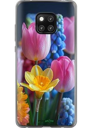 Чехол на huawei mate 20 pro весенние цветы "6058u-1567-10746"