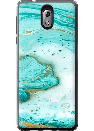 Чехол на nokia 3.1 мраморный "4895u-1530-10746"
