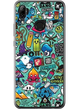 Чехол на huawei nova 3 стикер бомбинг 1 "693u-1535-10746"