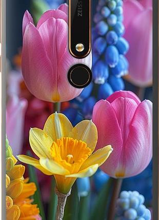 Чохол на nokia 6 2018 весняні квіти "6058u-1386-10746"