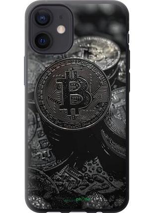 Чехол на iphone 12 mini black bitcoin "6090u-2071-10746"