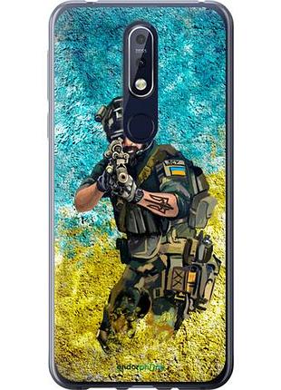 Чехол на nokia 7.1 воин зсу "5311u-1593-10746"