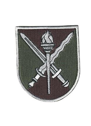 Шеврон военный / армейский, нуоу кафедра военной подготовки, на липучке, на оливке, всу 7,5см * 8,5см
