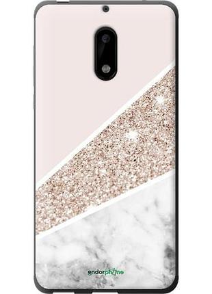 Чехол на nokia 6 пастельный мрамор "4342u-898-10746"