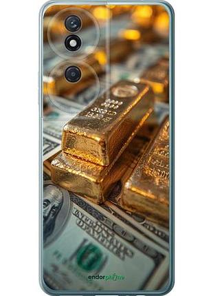 Чехол на huawei honor play 50 plus слитки и доллары "6105u-3399-10746"