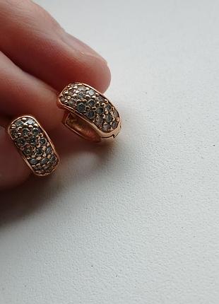 Серьги золотые