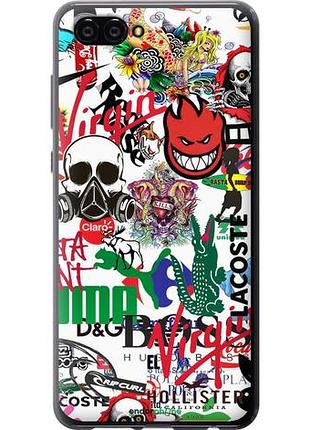 Чехол на huawei nova 2s many different logos "4022u-1388-10746"
