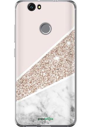 Чехол на huawei nova пастельный мрамор "4342u-439-10746"