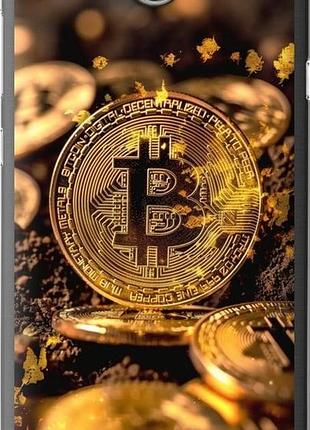 Чехол на huawei y5 ii золотая лихорадка биткойна "6089u-496-10746"