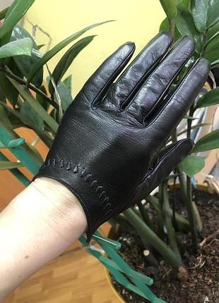 Перчатки женские без подкладки укороченные. укороченные 7.5"/20 см