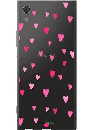 Чехол на sony xperia xa1 g3112 сердечки 2 "4763u-964-10746"