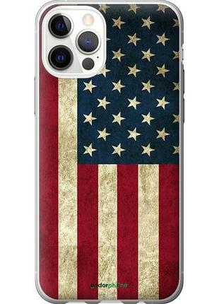 Чехол на iphone 12 pro флаг сша "395u-2052-10746"