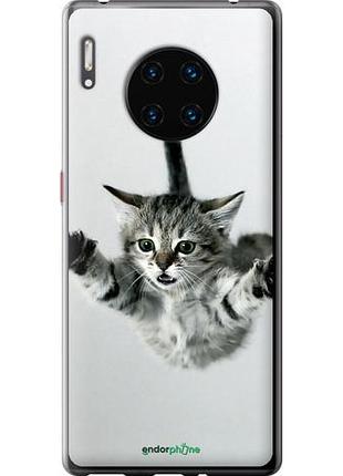 Чехол на huawei mate 30 pro летящий котёнок "2322u-1796-10746"