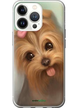 Чехол на iphone 13 pro нарисованный йоркширский терьер "928u-2372-10746"