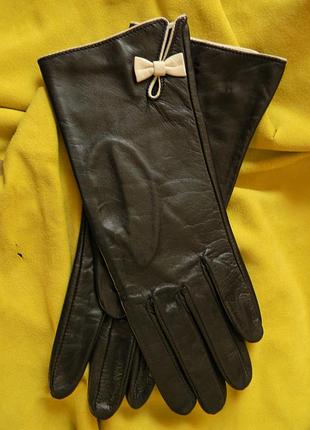 Перчатки женские без подкладки 7,5"/20 см