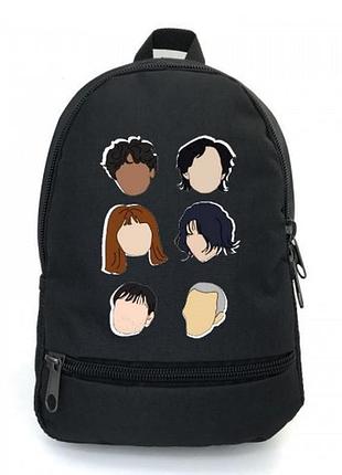 Рюкзак школьный игра в кальмара school bag big (squid game - 05) черный (43 х 30 х 17 см)
